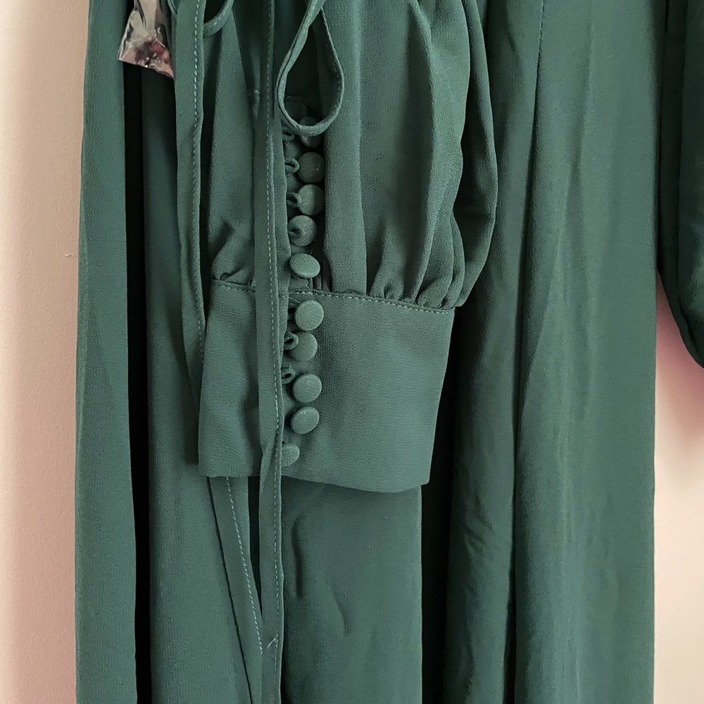 Maxi green wrap dress - Picture 3 of 3